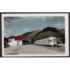 FERROCARRIL ANTIGUA TARJETA POSTAL ESTACION CAPILLA DEL MONTE CORDOBA